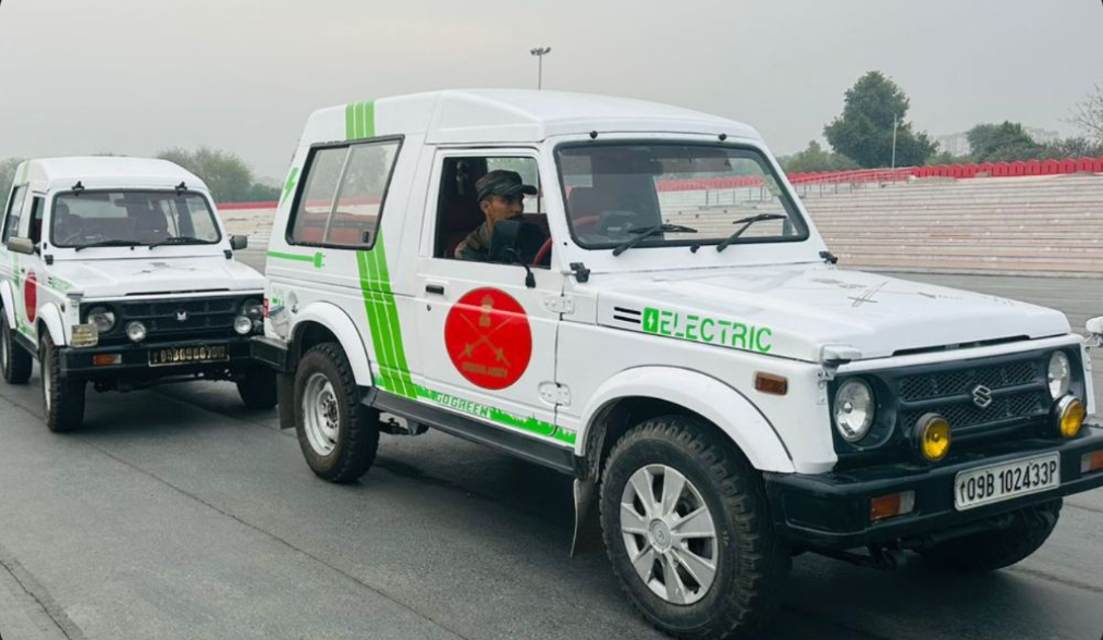 Indian Army Gypsies converted to EV