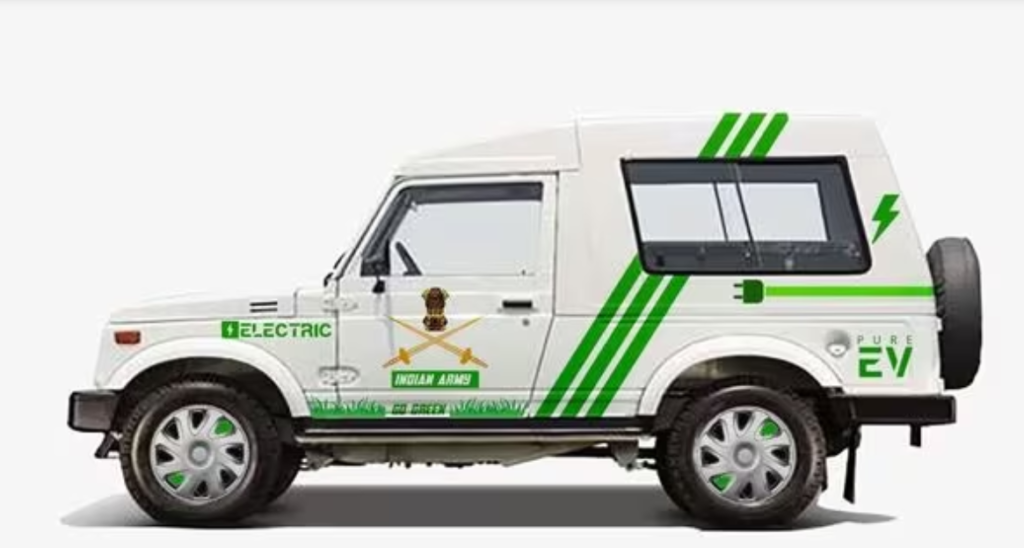 Maruti Gypsy converted into electric cars